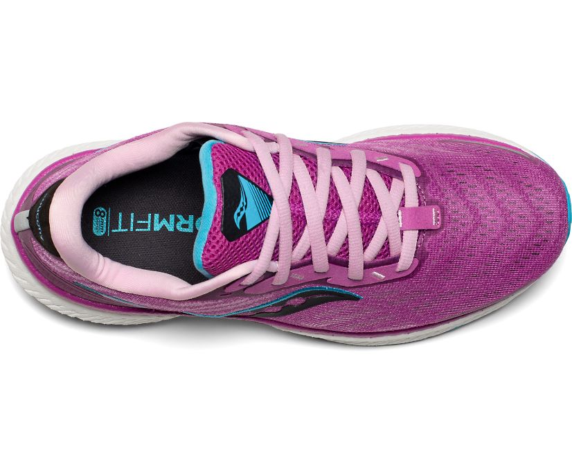 Purple Women's Saucony Triumph 19 Running Shoes | JGDSP9284