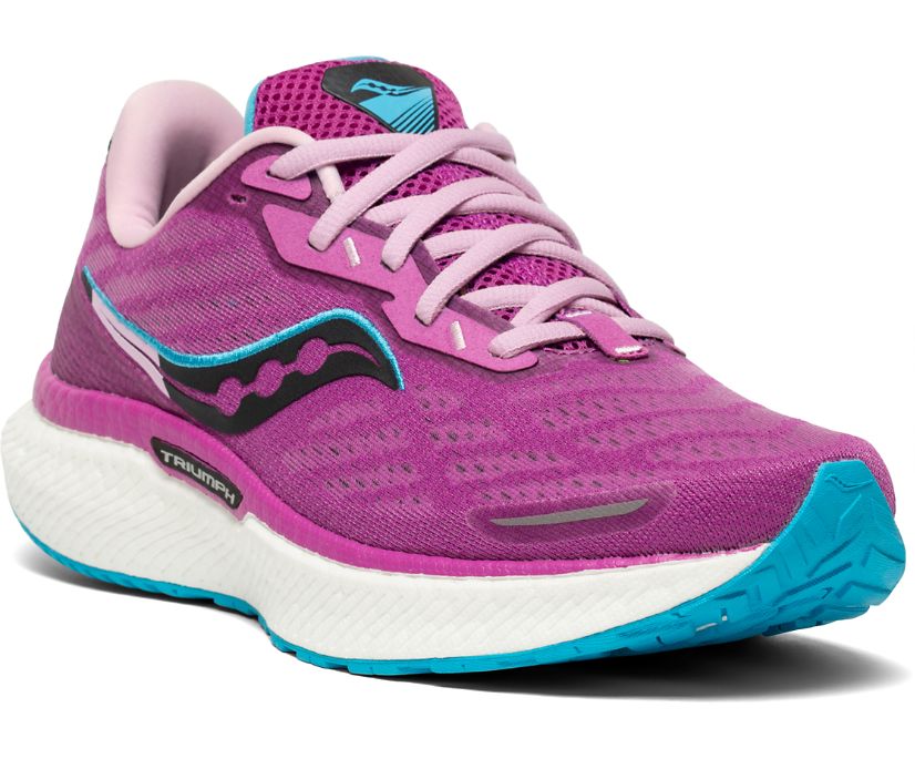 Purple Women's Saucony Triumph 19 Running Shoes | JGDSP9284