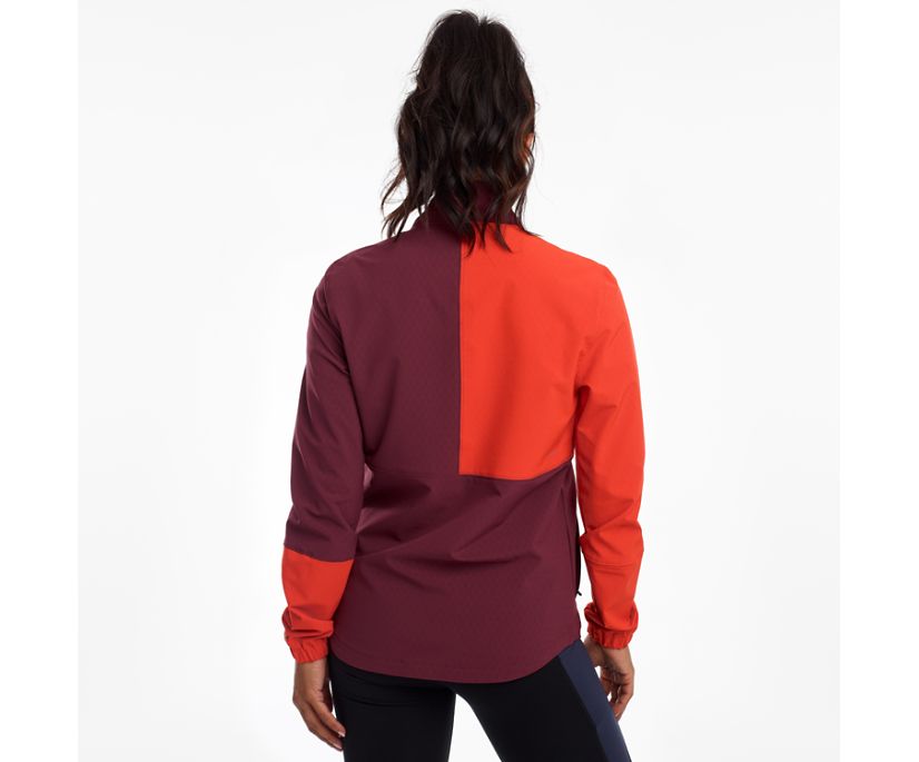 Red / Burgundy Women's Saucony Bluster Jackets | SKGTZ4193