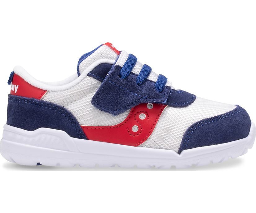 Red / White / Blue Kids' Saucony Jazz Riff Sneakers | FHDXN4085