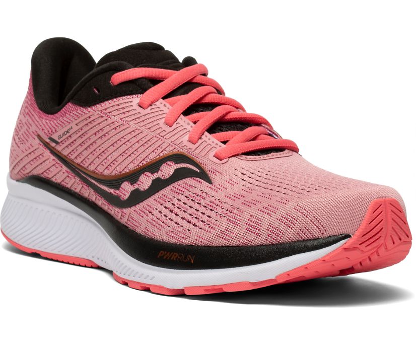 Rose / Black Women's Saucony Guide 14 Running Shoes | FELGS8329