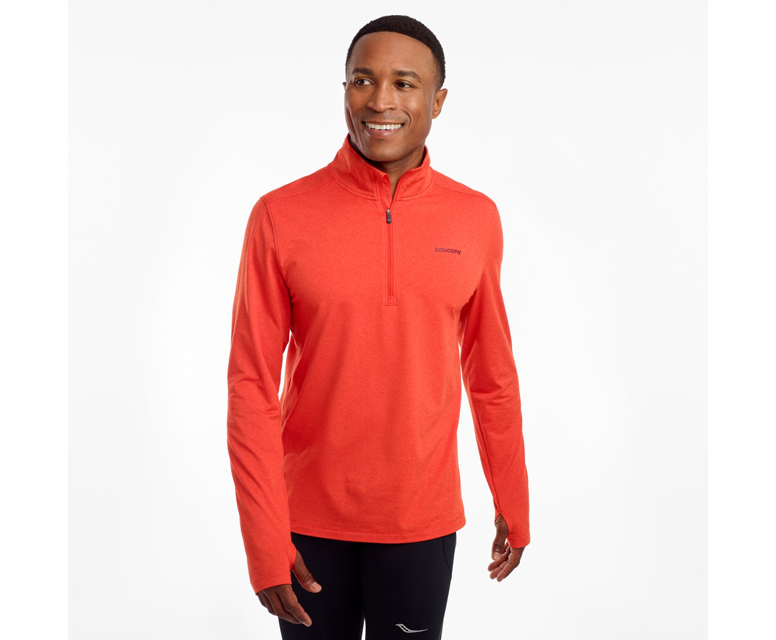 Rose Men\'s Saucony Sunday 1/4 Zip Jackets | UYNRA1496