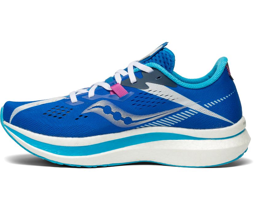 Royal / White Women's Saucony Endorphin Pro 2 Running Shoes | CZWQG3968