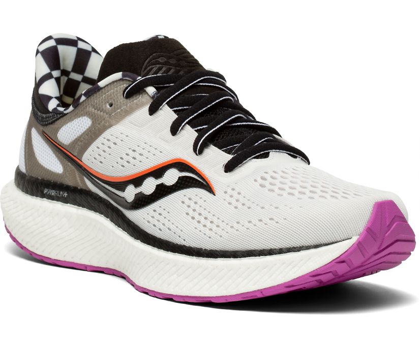 Silver / Black Women's Saucony Hurricane 23 Running Shoes | RWUAI3504