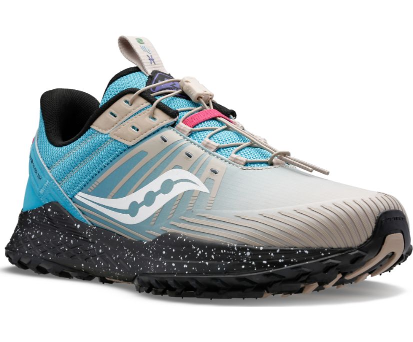 Silver / Blue Women's Saucony Mad River Tr 2 Trail Running Shoes | FBRVS2108