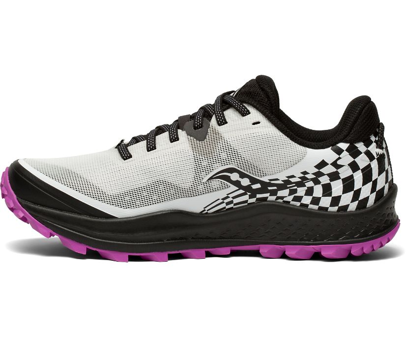 Silver / Purple Women's Saucony Peregrine 11 Trail Running Shoes | WPJAD7480