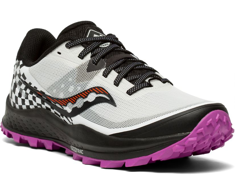 Silver / Purple Women's Saucony Peregrine 11 Trail Running Shoes | WPJAD7480