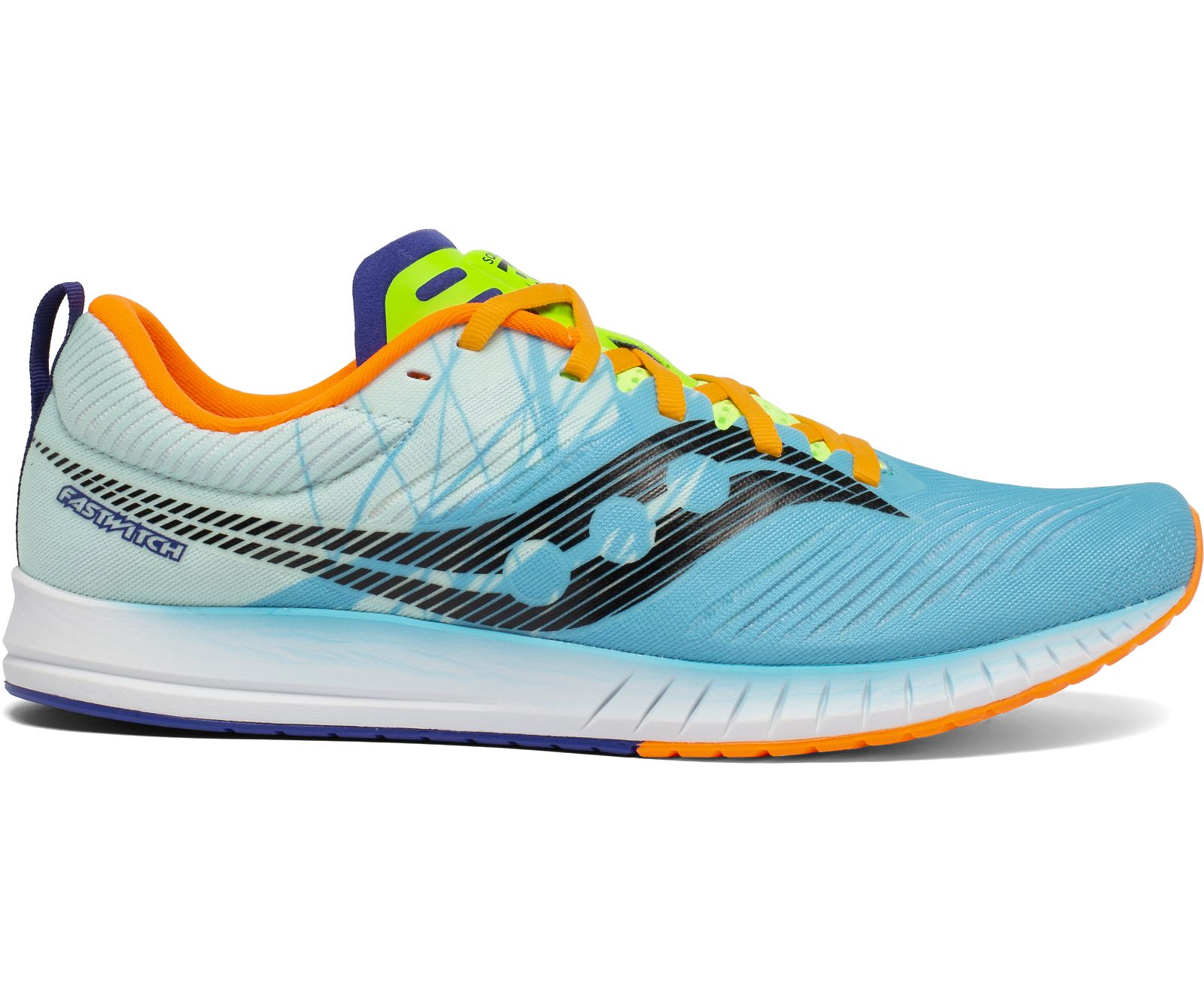 Turquoise / Orange / Light Blue Men\'s Saucony Fastwitch 9 Running Shoes | ZMIXB0241