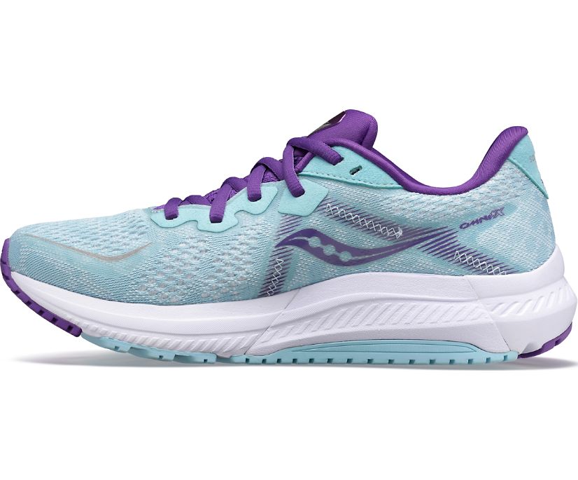 Turquoise / Purple Women's Saucony Omni 20 Running Shoes | RLETB3452