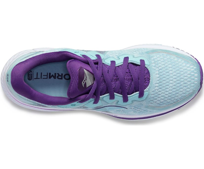 Turquoise / Purple Women's Saucony Omni 20 Running Shoes | RLETB3452