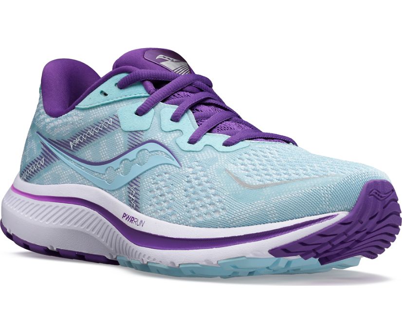 Turquoise / Purple Women's Saucony Omni 20 Running Shoes | RLETB3452