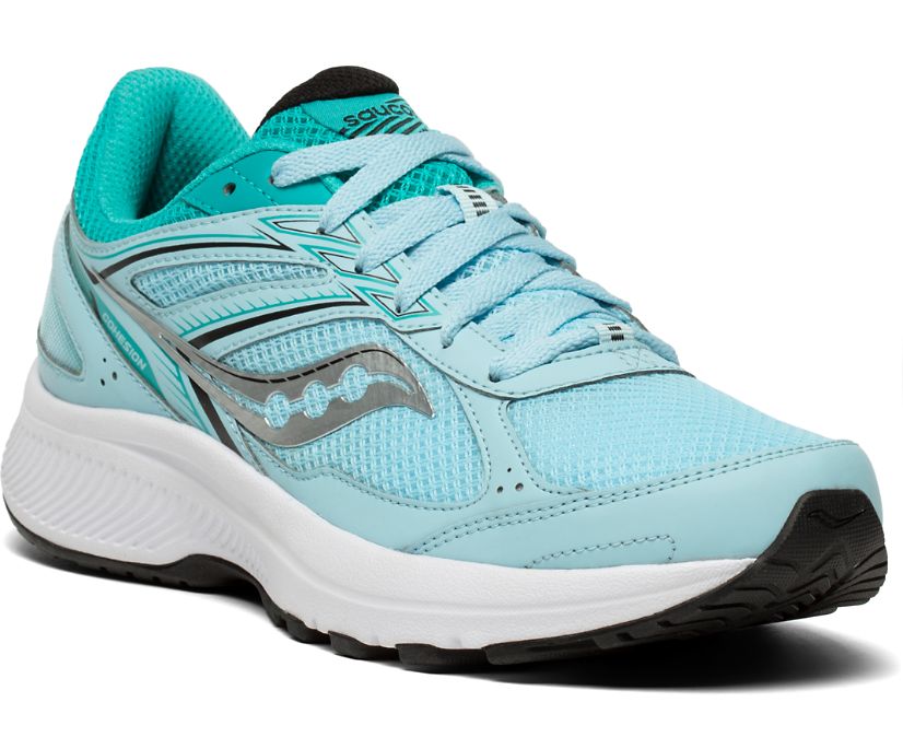 Turquoise Women's Saucony Cohesion 14 Running Shoes | NQTXJ5309