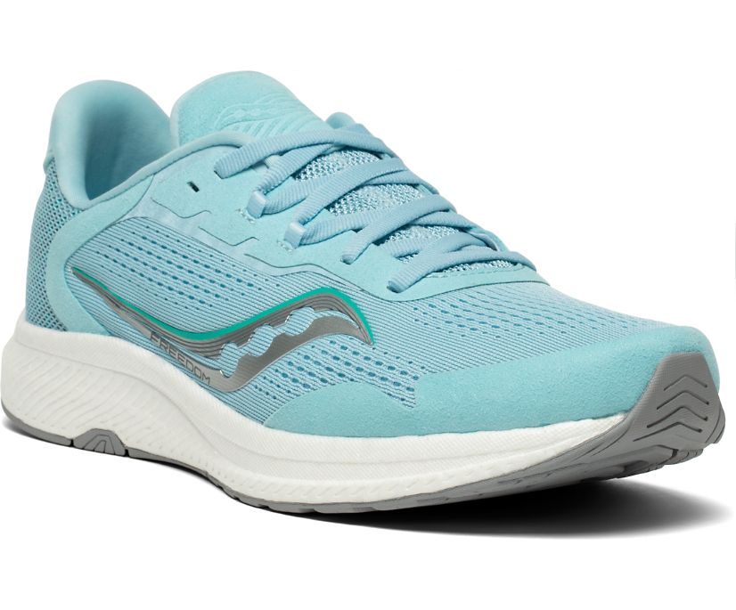 Turquoise Women's Saucony Freedom 4 Running Shoes | LOSTG5079