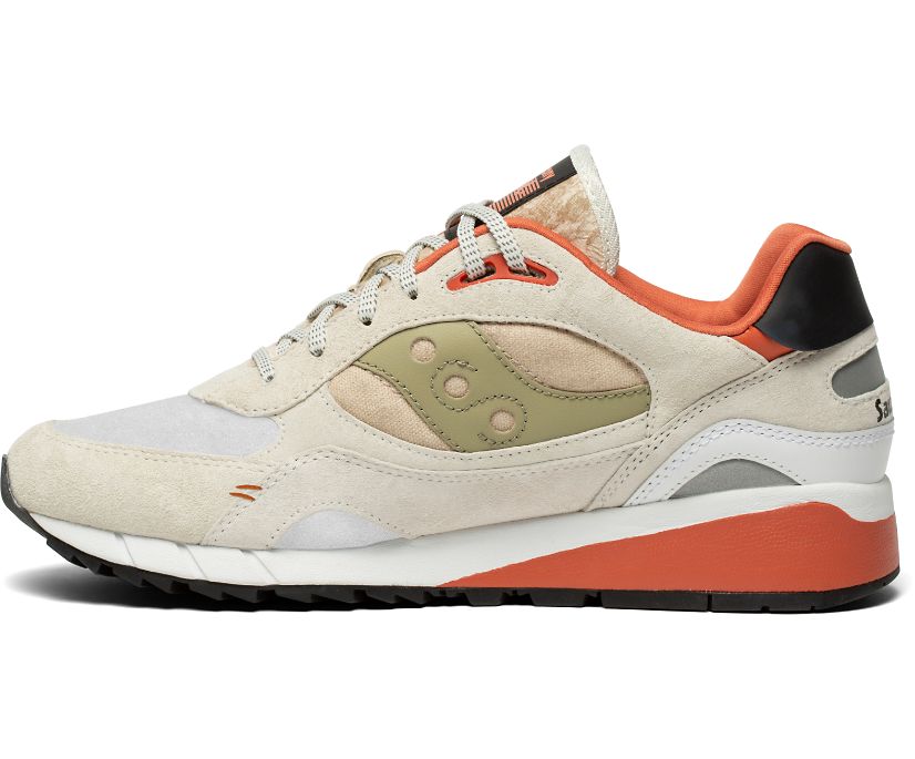 White / Beige / Orange Women's Saucony Shadow 6000 Destination Unknown Originals | NBUOY7683