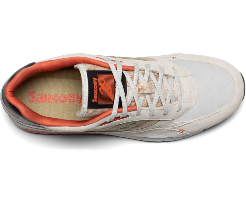 White / Beige / Orange Women's Saucony Shadow 6000 Destination Unknown Originals | NBUOY7683