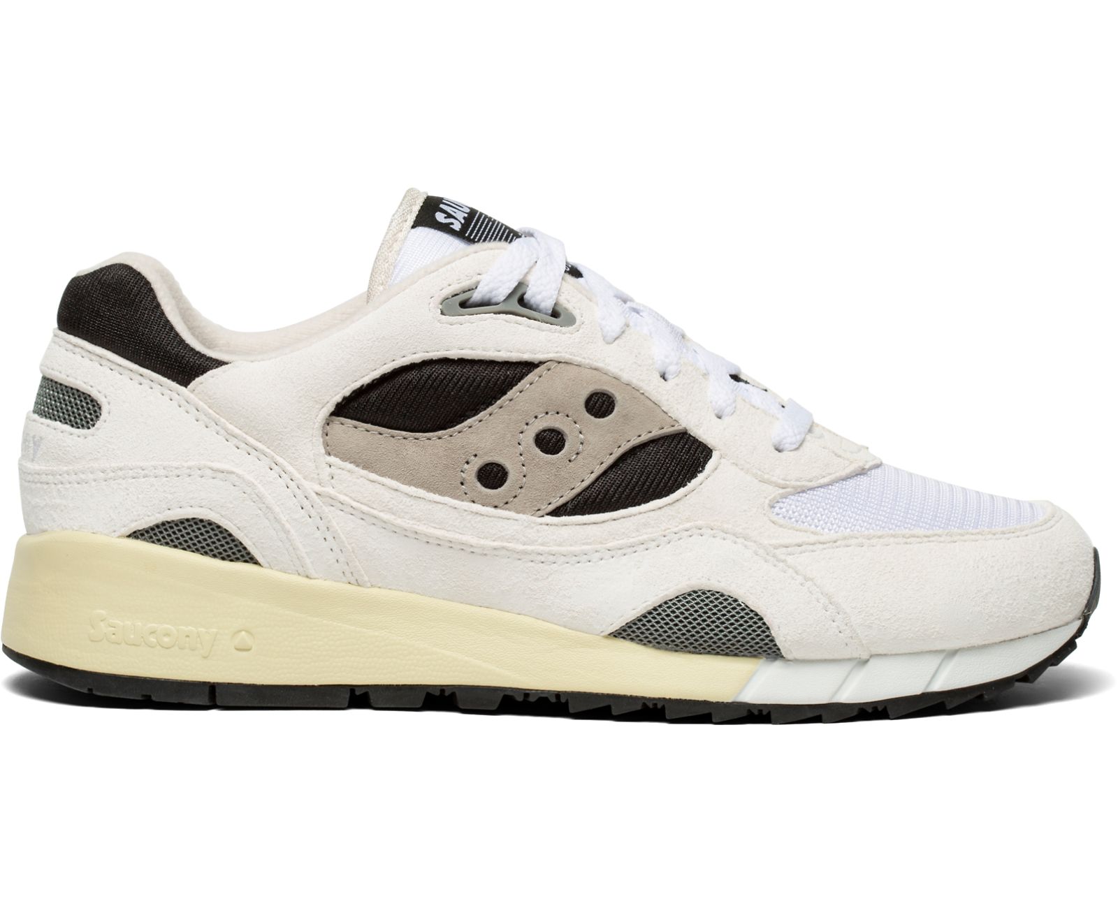 White / Black / Grey Men\'s Saucony Shadow 6000 Originals | TGQUE2697