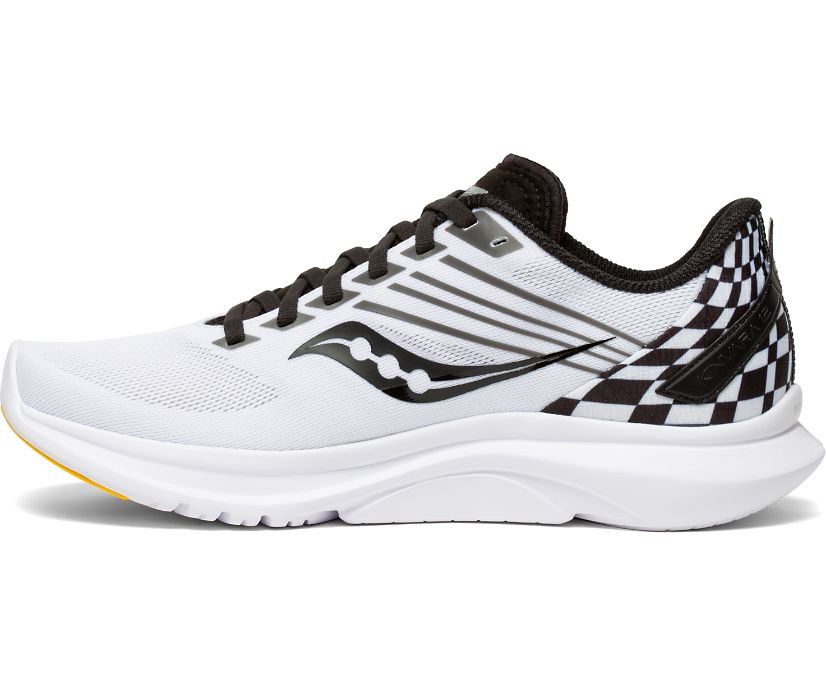 White / Black Women's Saucony Kinvara 12 Running Shoes | DUPRF3495