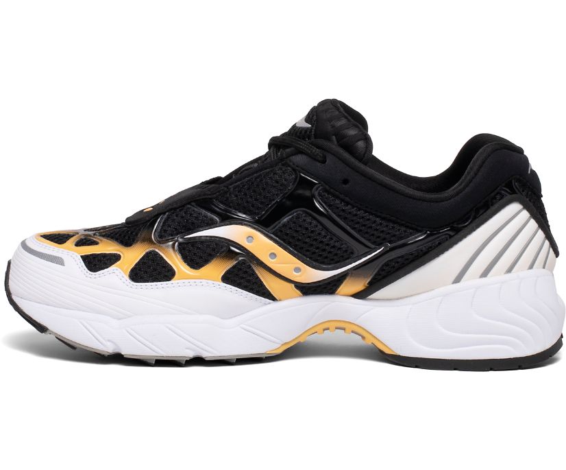 White / Black / Yellow Women's Saucony Grid Web Originals | BCMJT4103