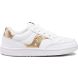 White / Gold Kids' Saucony Jazz Court Sneakers | MUJPY3487