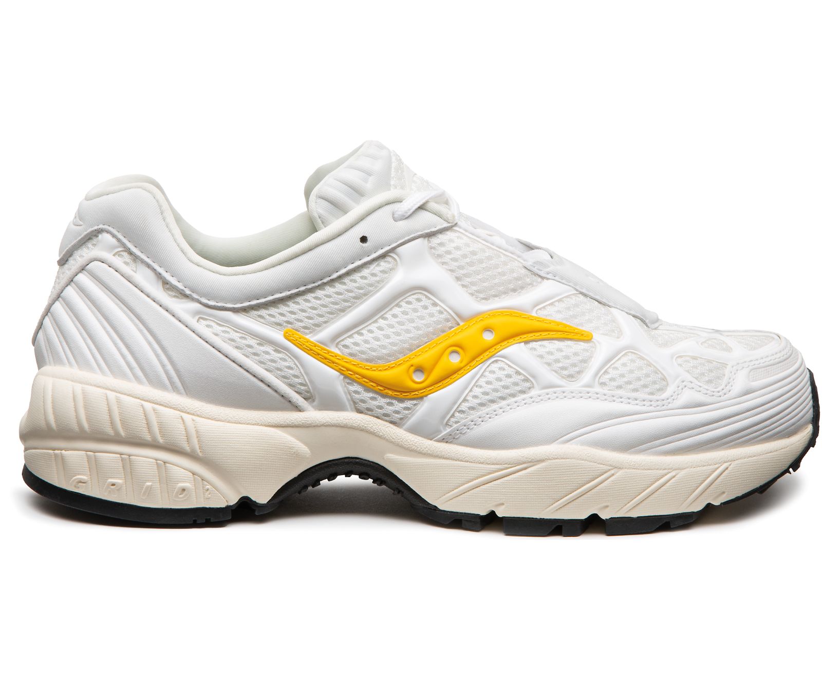 White / Gold Men\'s Saucony Grid Web Originals | MTJXO7203