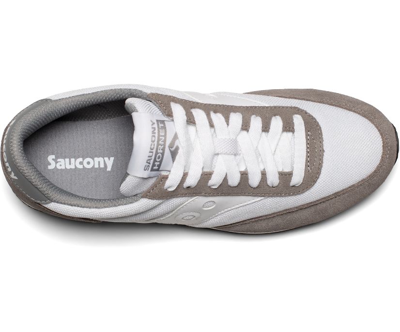 White / Grey Women's Saucony Hornet Originals | VBICW2794