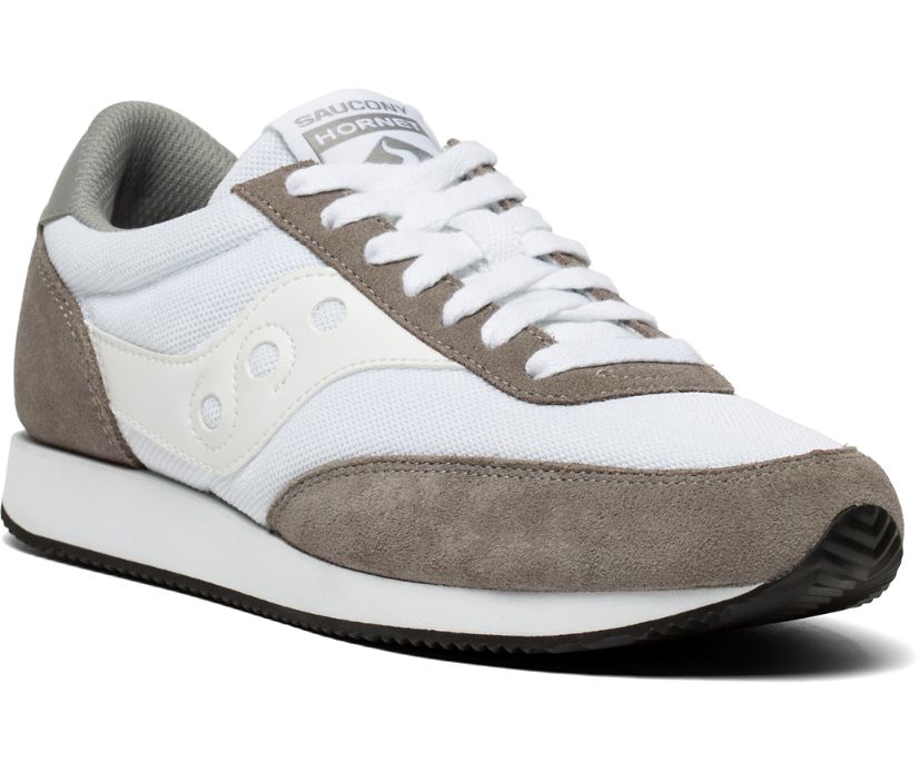 White / Grey Women's Saucony Hornet Originals | VBICW2794