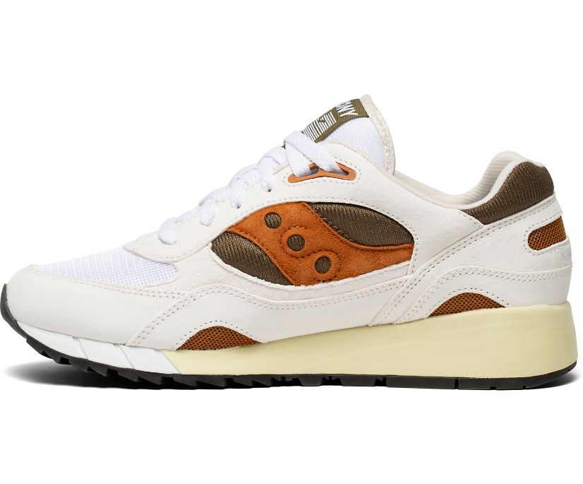 White / Khaki Women's Saucony Shadow 6000 Originals | DJAUF0298