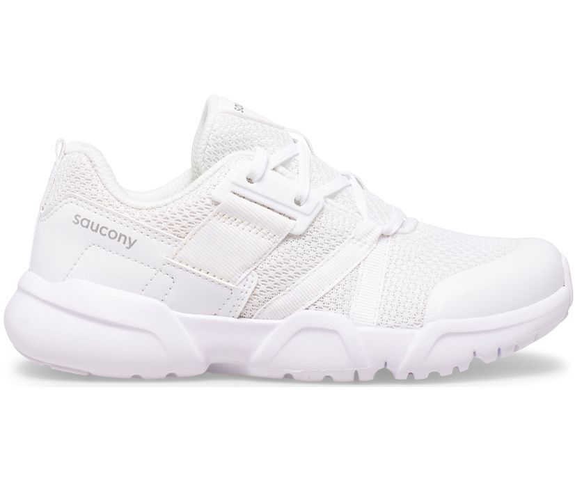 White Kids' Saucony Vertex Lace Sneakers | OAHZF1508