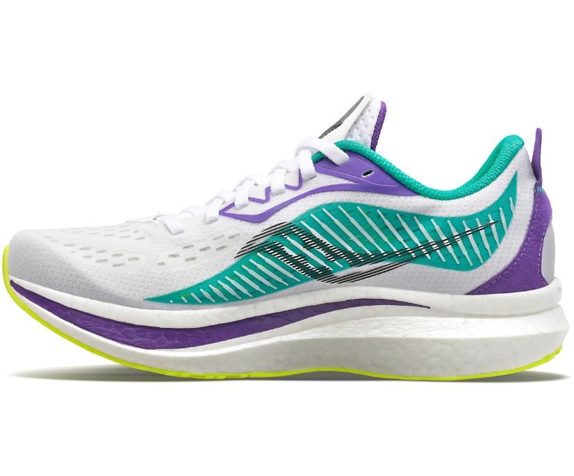 White / Mint Women's Saucony Endorphin Speed 2 Running Shoes | UEHSY8217