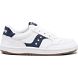 White / Navy Kids' Saucony Jazz Court Sneakers | YASUR0925