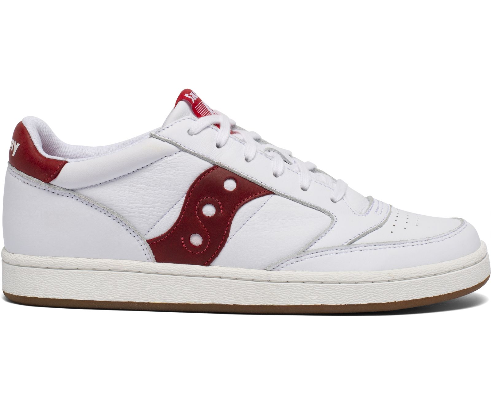 White / Red Men\'s Saucony Jazz Court Originals | XONLU9418