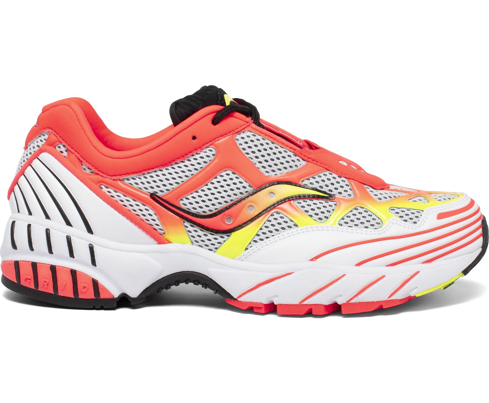 White / Red / Yellow Men\'s Saucony Grid Web Originals | GFWQY2971