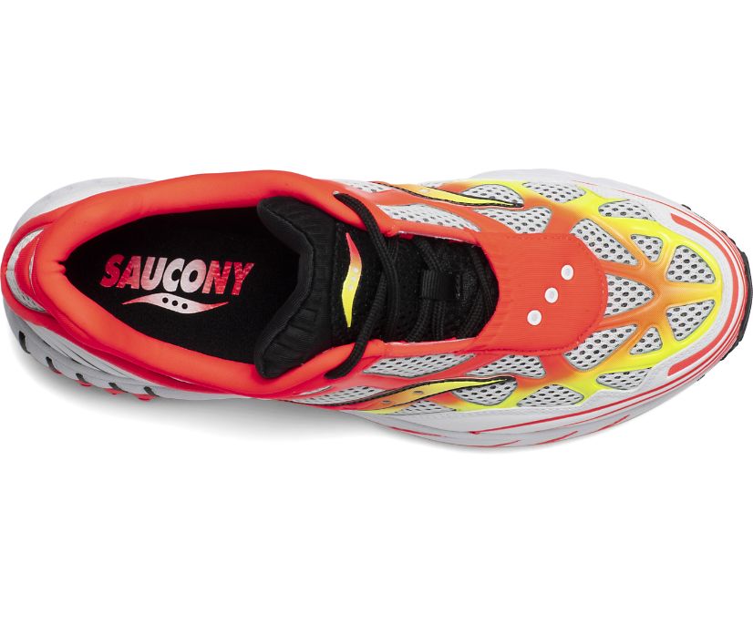 White / Red / Yellow Women's Saucony Grid Web Originals | VKQCZ6832