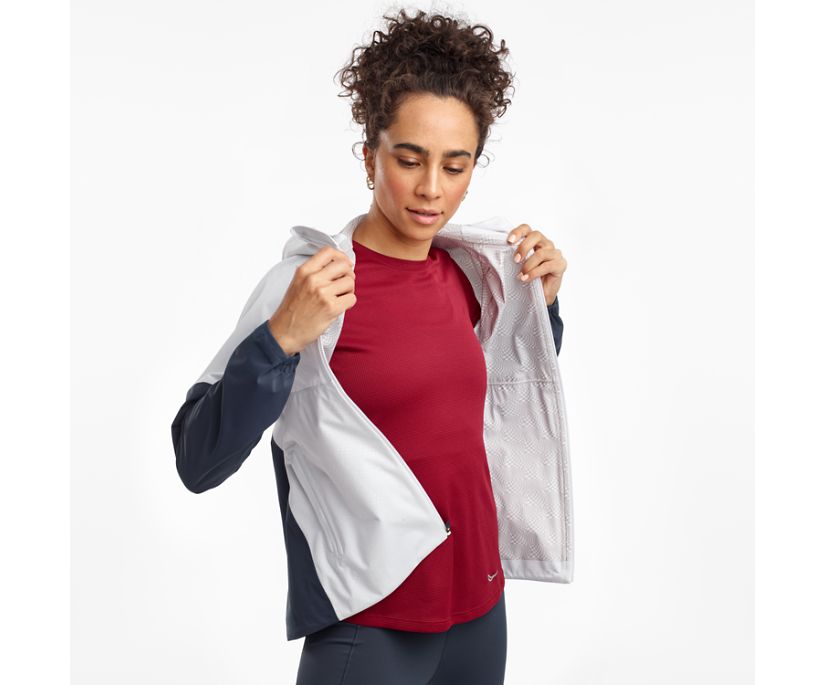 White Women's Saucony Drizzle 2.0 Jackets | JTQBU4510