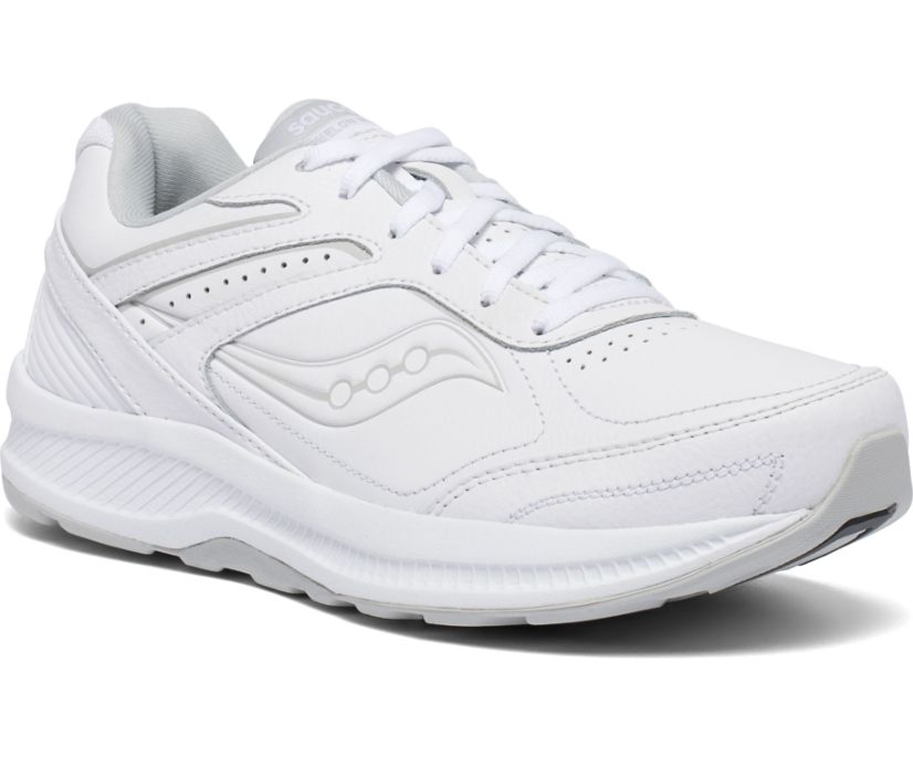 White Women's Saucony Echelon Walker 3 Walking Shoes | QYHSR6385