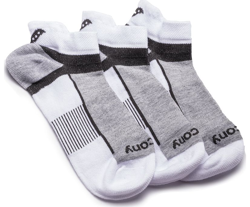 White Women's Saucony Inferno Quarter 3-Pack Socks | JXMUT5807