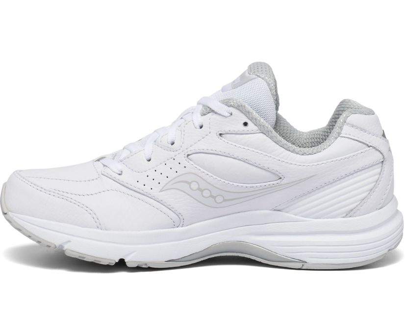 White Women's Saucony Integrity Walker 3 Extra Wide Walking Shoes | IQKZB8935