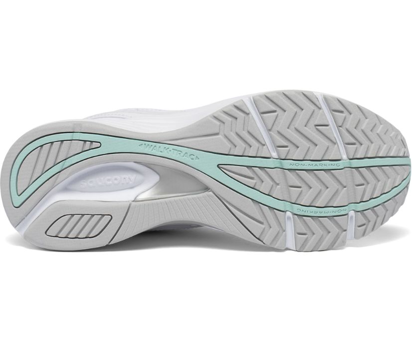 White Women's Saucony Integrity Walker 3 Extra Wide Walking Shoes | IQKZB8935