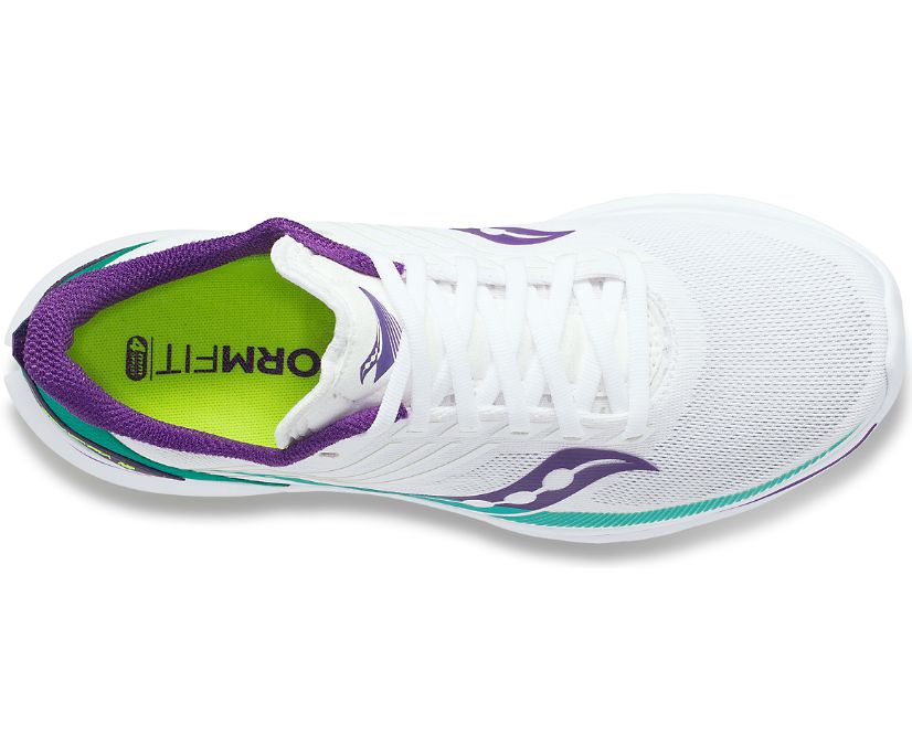 White Women's Saucony Kinvara 12 Running Shoes | IQRSE4978