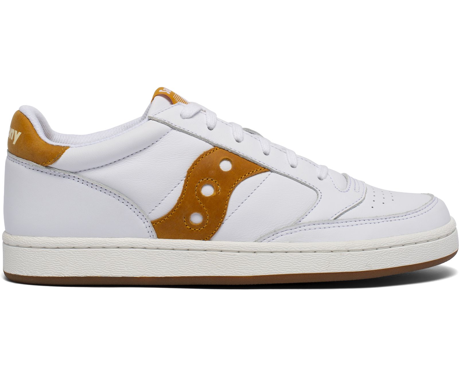 White / Yellow Men\'s Saucony Jazz Court Originals | YLPXO2358