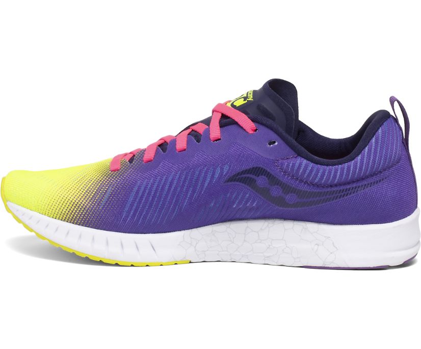 Yellow / Purple Women's Saucony Fastwitch 9 Running Shoes | JLGWO9063