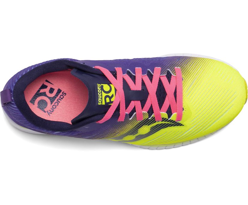 Yellow / Purple Women's Saucony Fastwitch 9 Running Shoes | JLGWO9063