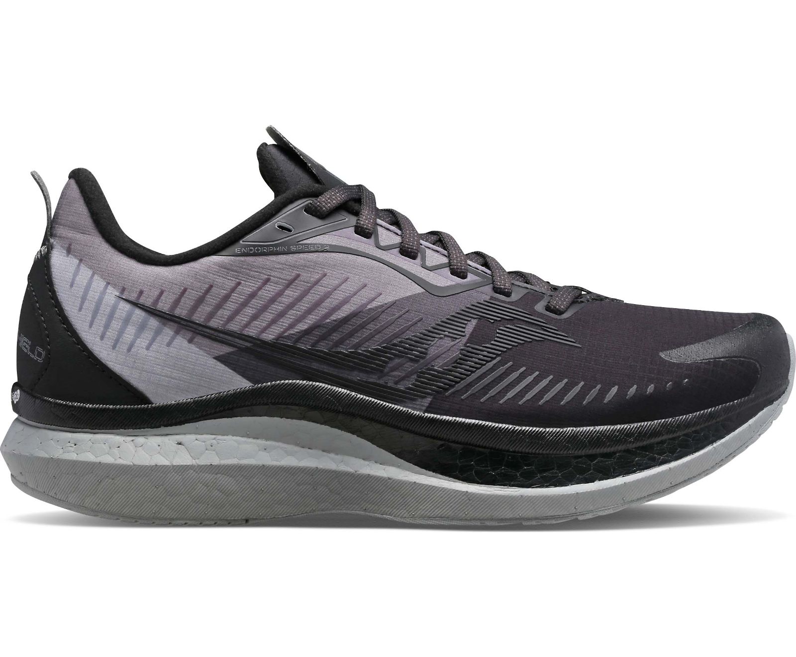 Black / Grey Men's Saucony Endorphin Speed 2 Runshield Running Shoes | GZESK4503