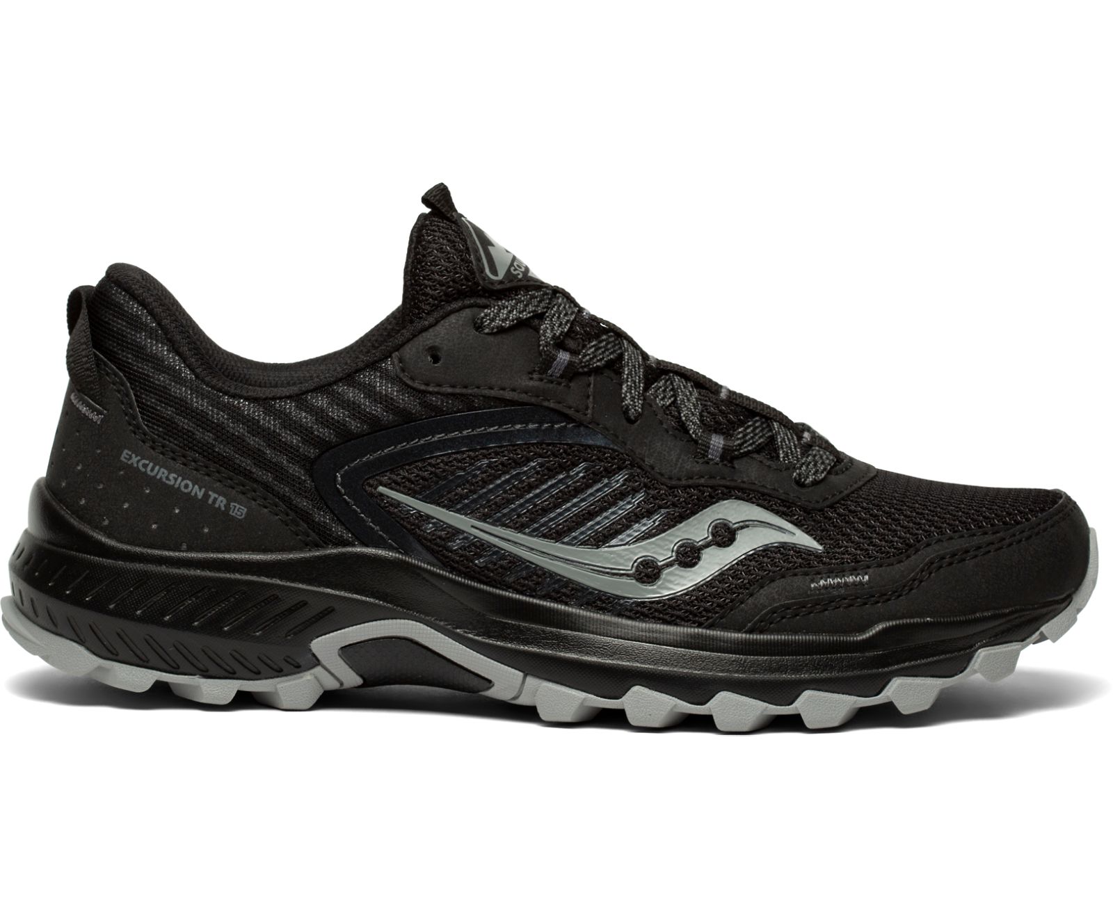 Black / Grey Men's Saucony Excursion Tr15 Trail Running Shoes | WHILD5902