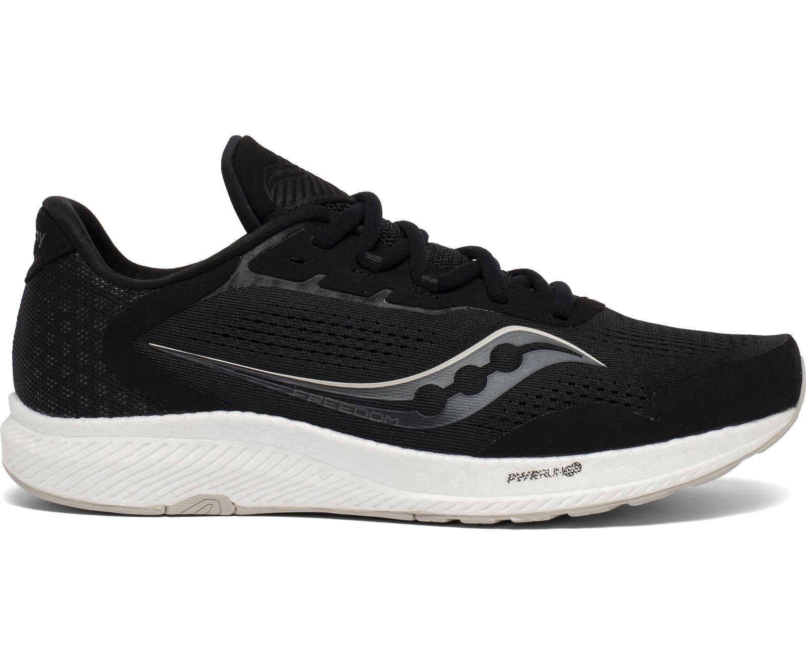 Black / Grey Men's Saucony Freedom 4 Running Shoes | AGCXE9657