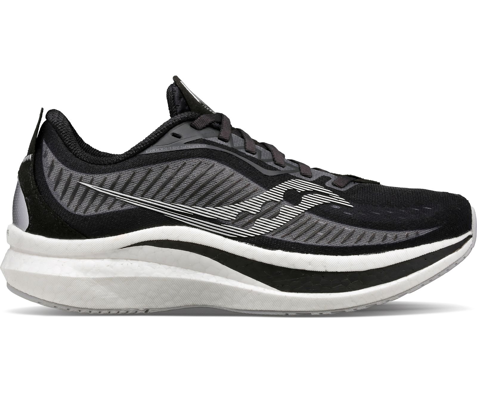 Black / Grey Women's Saucony Endorphin Speed 2 Running Shoes | DPBGQ1653