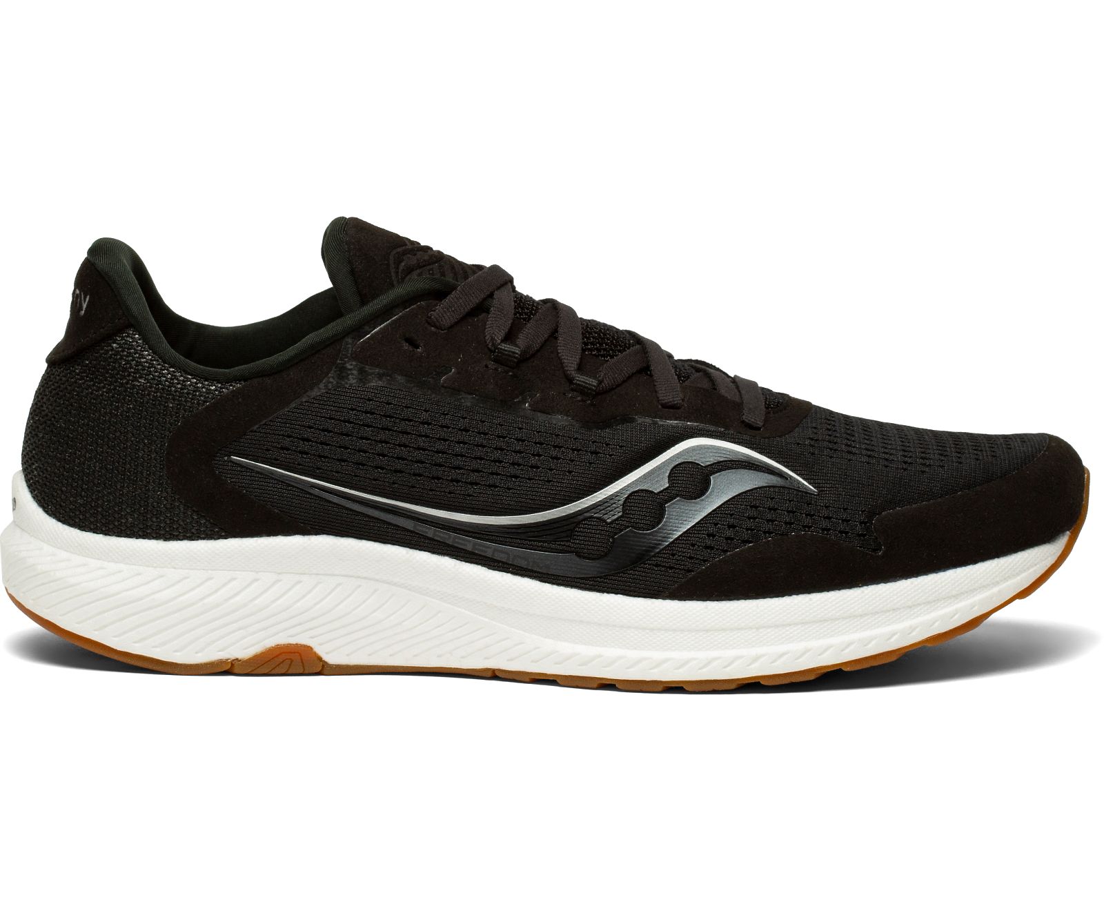 Black Men's Saucony Freedom 4 Running Shoes | UDESH0761