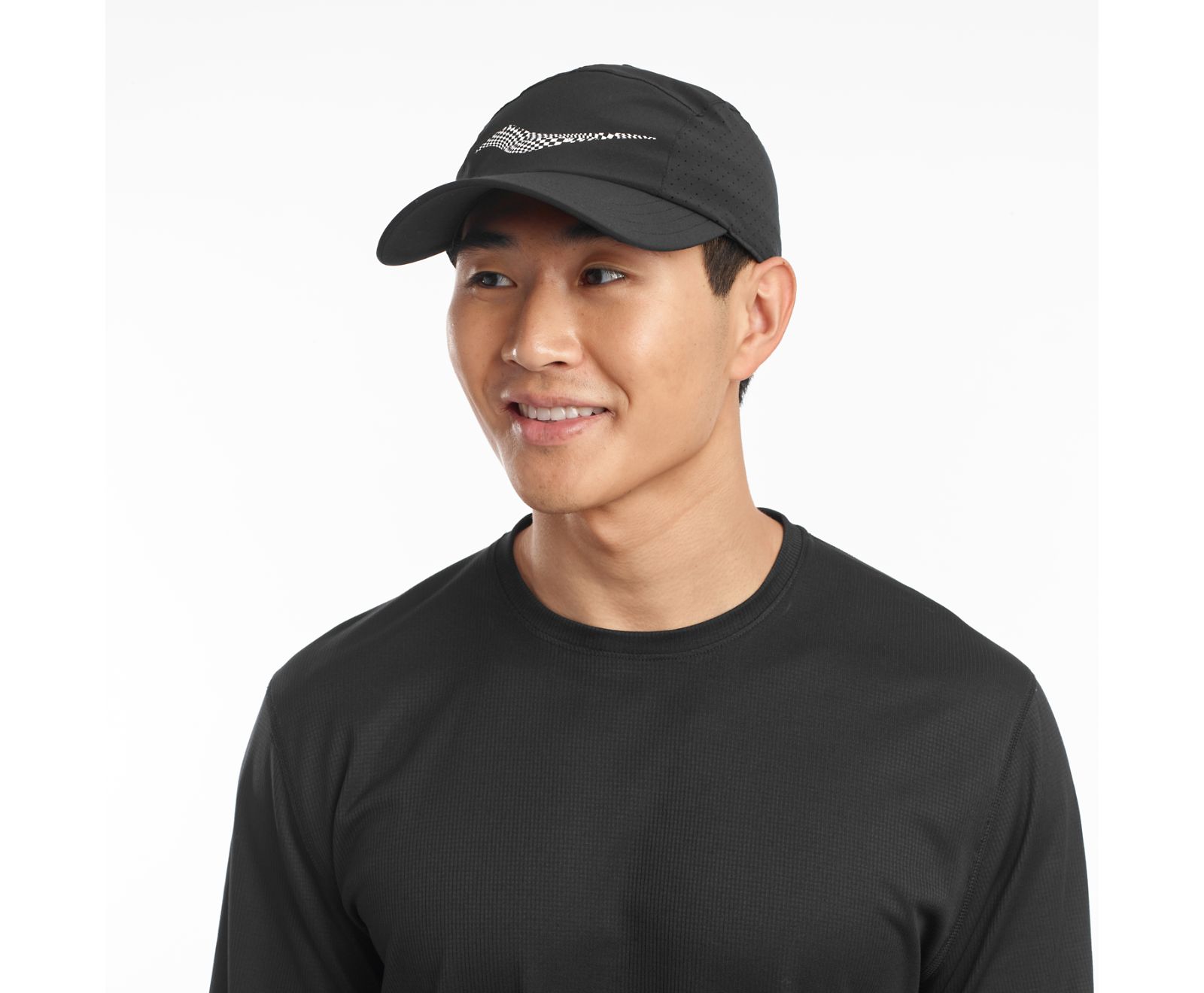 Black Men's Saucony Outpace Hats | TFREQ5724