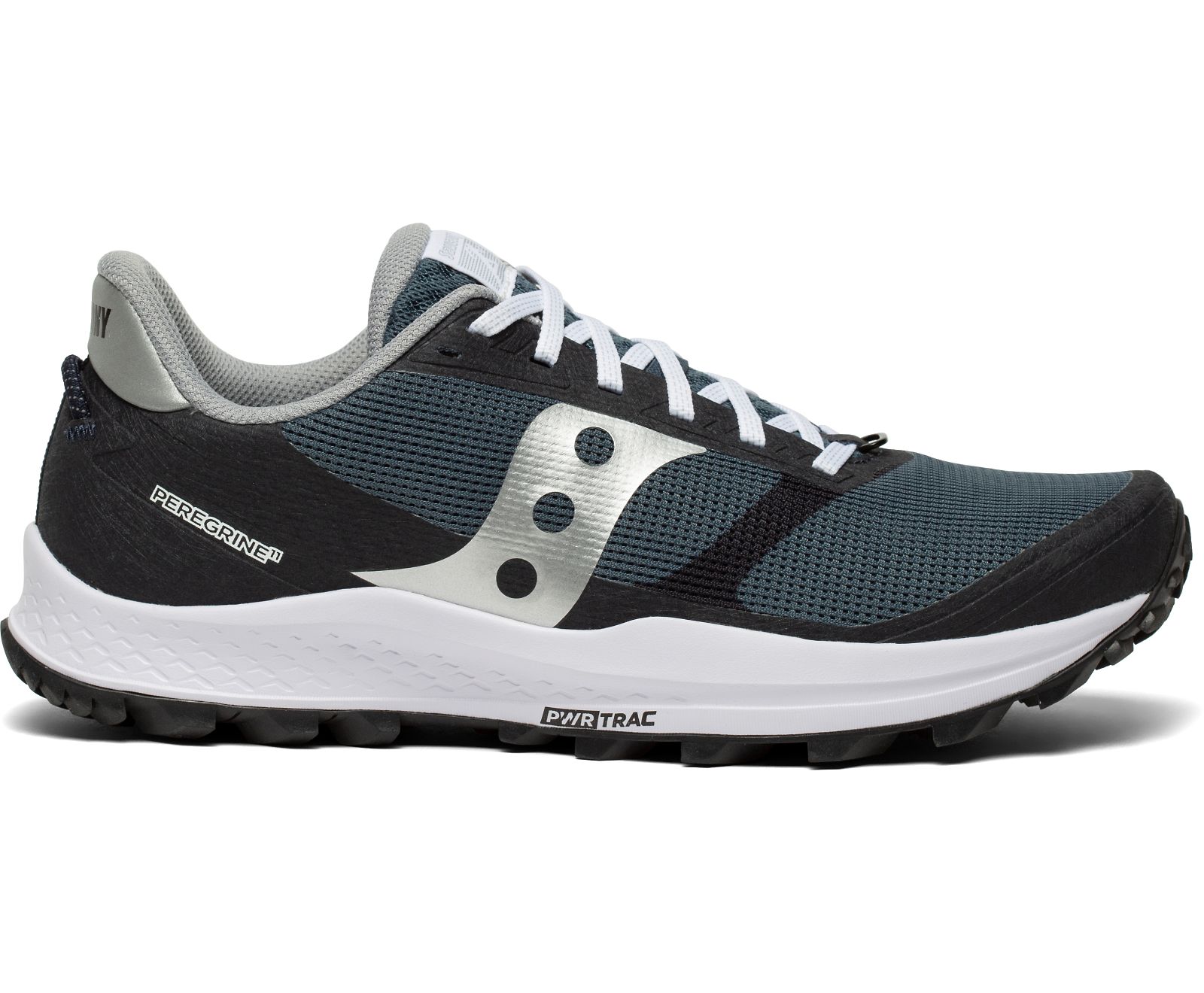 Black / Navy Women's Saucony Peregrine 11 Trail Running Shoes | FDOQR0263