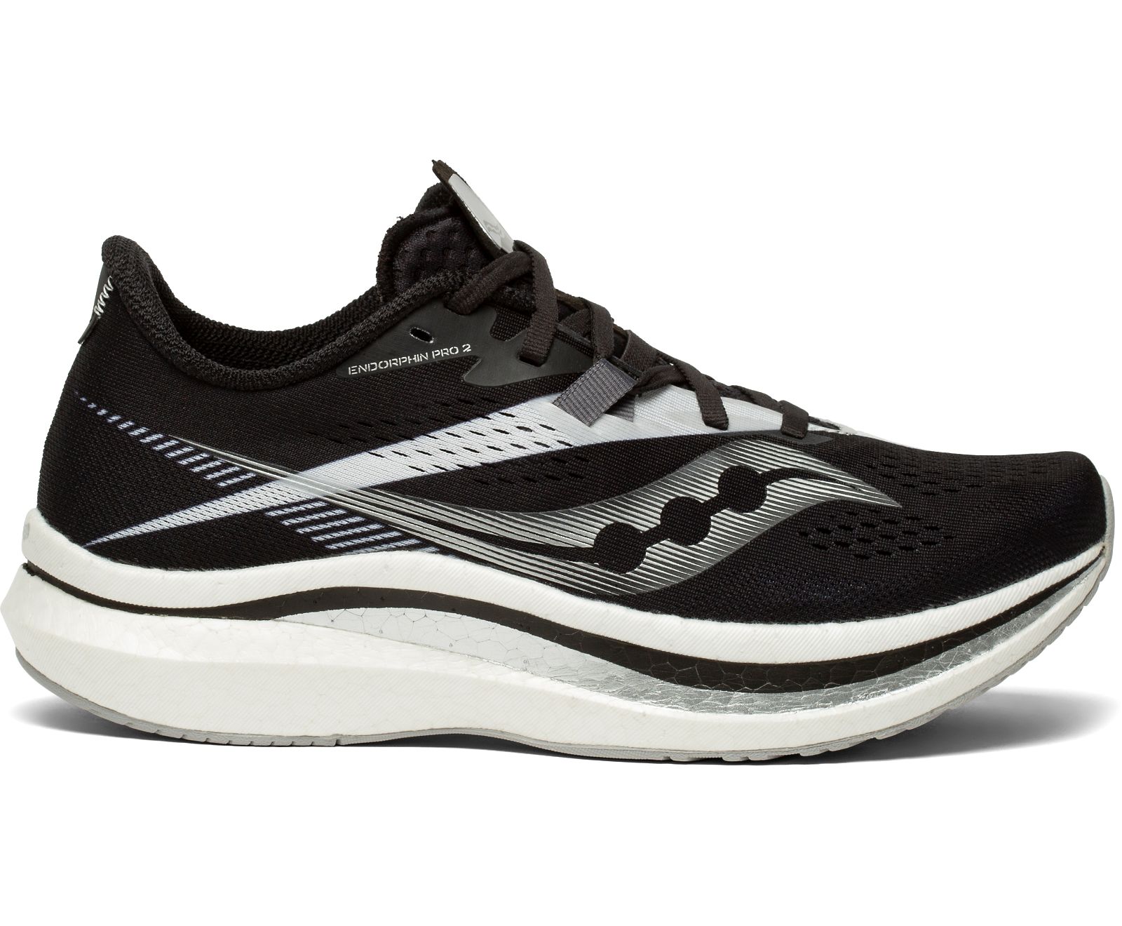 Black / White Women's Saucony Endorphin Pro 2 Running Shoes | THNBC7102